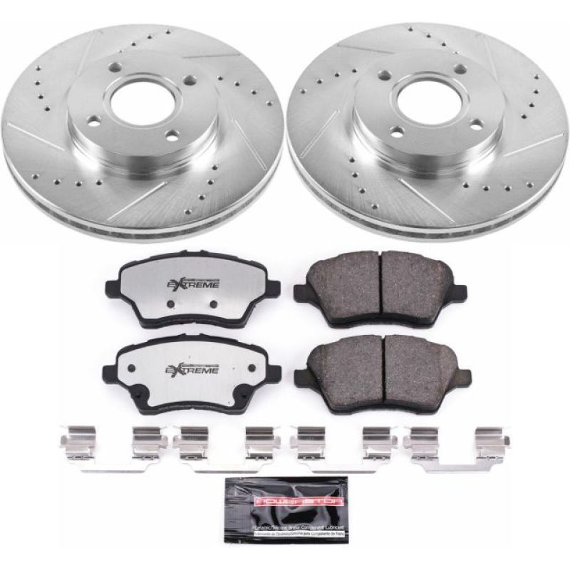 PSB Z26 Street Warrior Kit - Power Stop 14-19 Ford Fiesta Front Z26 Street Warrior Brake Kit