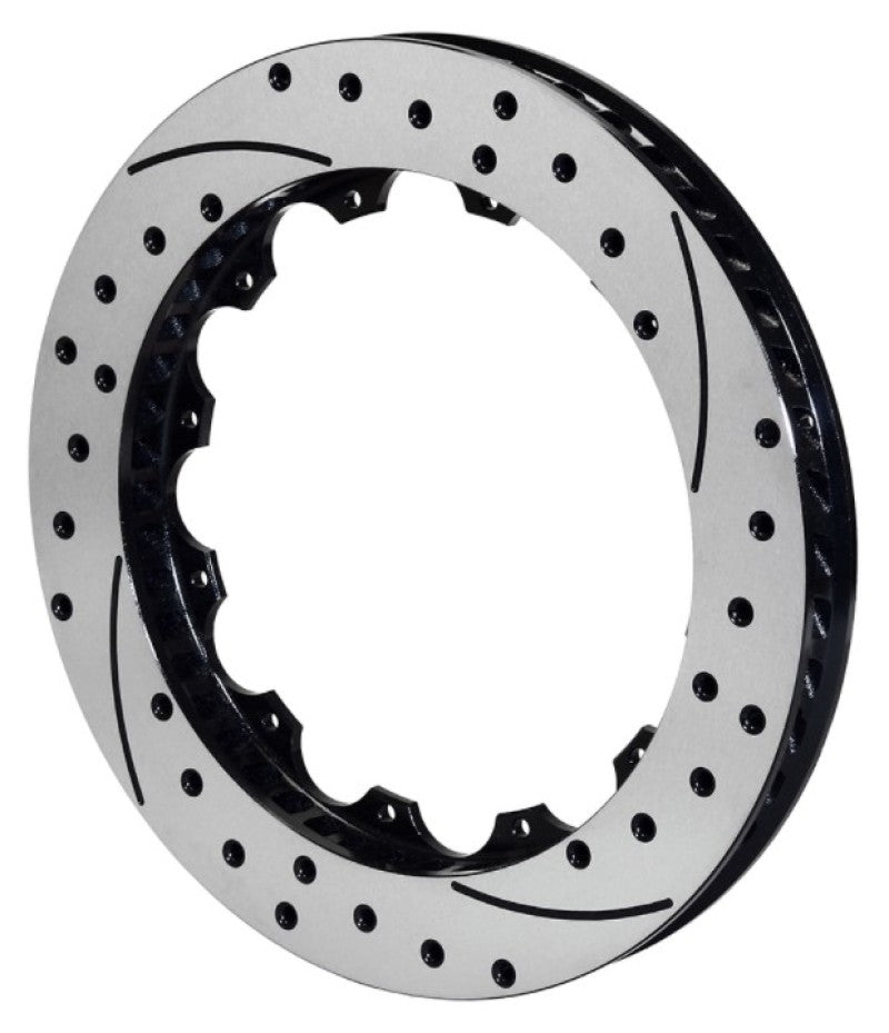 WIL Rotors - Wilwood Rotor-SV-SRP 72 Iron-LH-Drill-BLK 14.25 x 1.25 - 12 on 9.19in