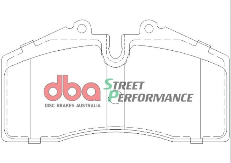 DBA SP Performance Brake Pads - DBA 86-91 Porsche 928 SP Performance Front Brake Pads