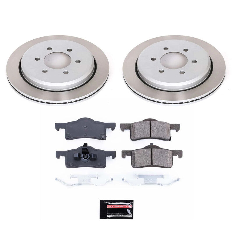 PSB Semi-Coated Rotor Kits - Power Stop 03-06 Lincoln Navigator Rear Semi-Coated Rotor Kit