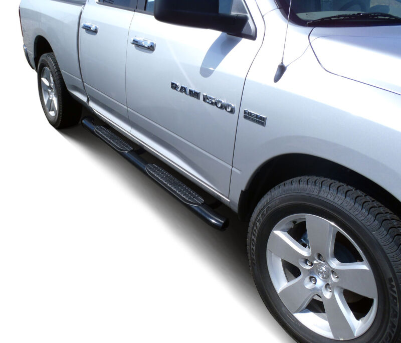 WES Nerf Bars - PRO TRAXX 4 - Westin 2009-2018 Dodge/Ram 15/25/3500 Crew Cab PRO TRAXX 4 Oval Nerf Step Bars - Black