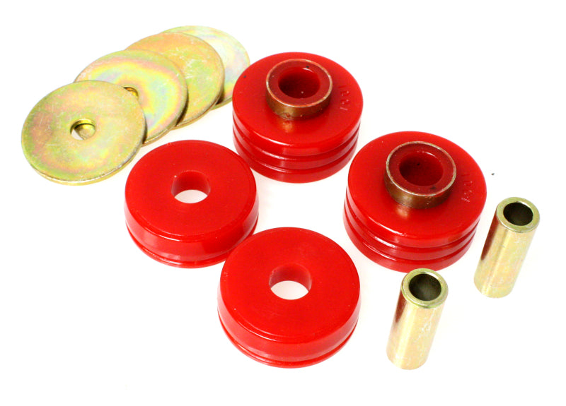 ES Body Mounts - Red - Energy Suspension Universal Mount - Red
