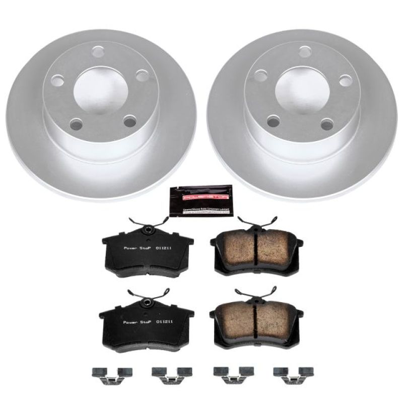 PSB Z23 Evolution Coated Kit - Power Stop 99-05 Volkswagen Passat Rear Z23 Evolution Sport Coated Brake Kit