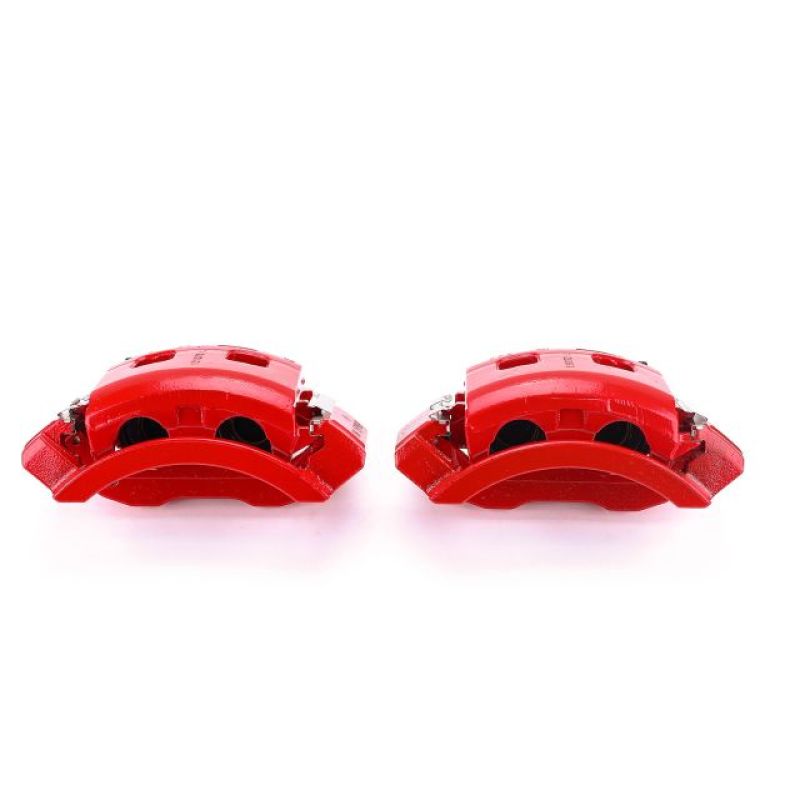 PSB Red Calipers - Power Stop 00-01 Dodge Ram 1500 Front Red Calipers w/Brackets - Pair
