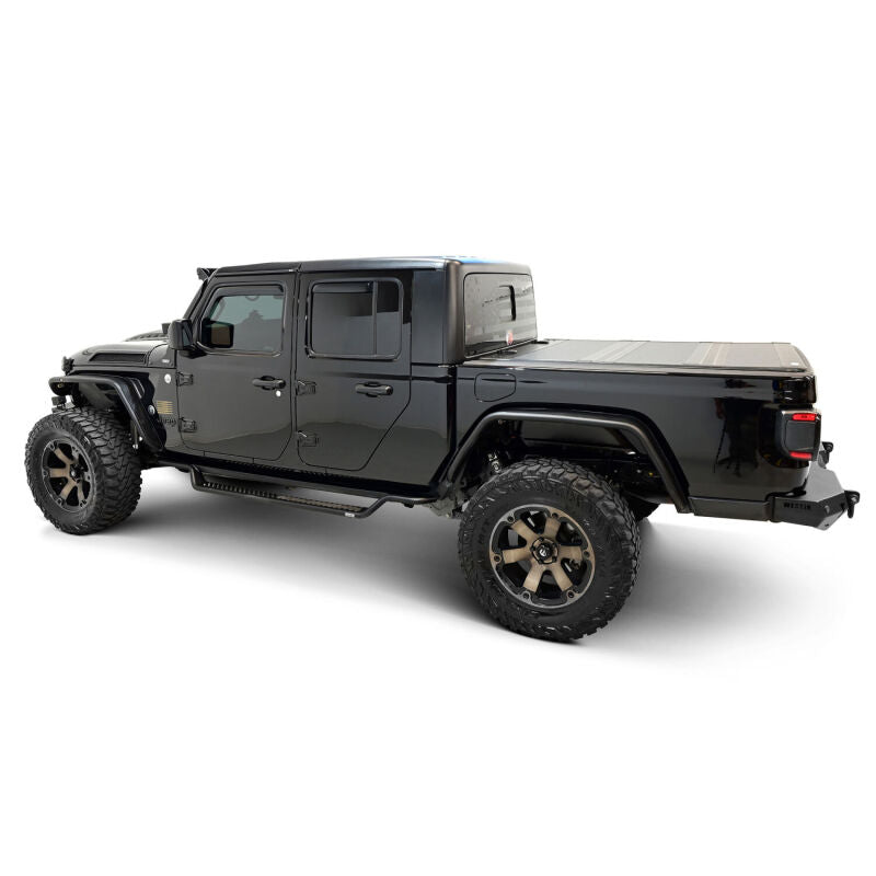 WES Running Boards - Outlaw - Westin 20-25 Jeep Gladiator Outlaw Drop Running Boards - Tex. Blk