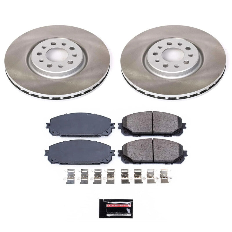 PSB Semi-Coated Rotor Kits - Power Stop 16-22 Jeep Cherokee Front Semi-Coated Rotor Kit