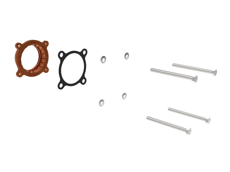 AFE Silver Bullet TBS - aFe Silver Bullet Throttle Body Spacers TBS 22-23 Toyota GR86 H4-2.4L - Orange