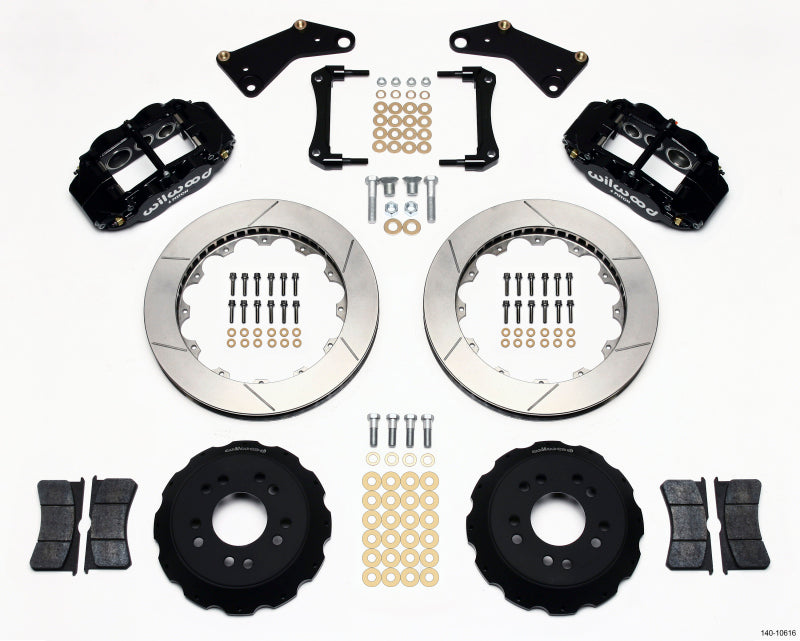 WIL Superlite Brake Kit - Wilwood Narrow Superlite 6R Front Hat Kit 13.06in 65-82 Corvette C2/C3
