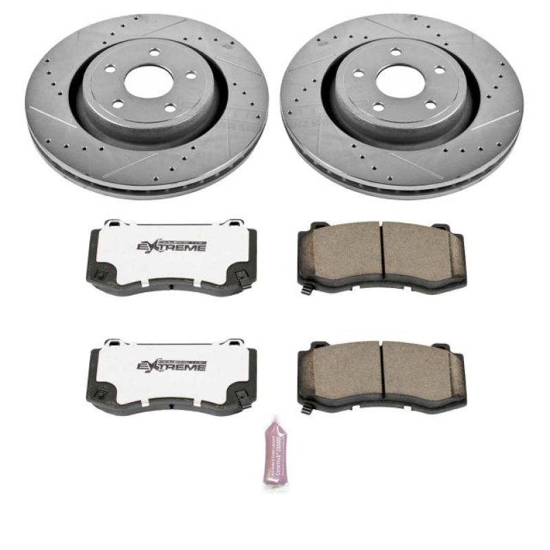 PSB Z26 Street Warrior Kit - Power Stop 06-10 Jeep Grand Cherokee Front Z26 Street Warrior Brake Kit