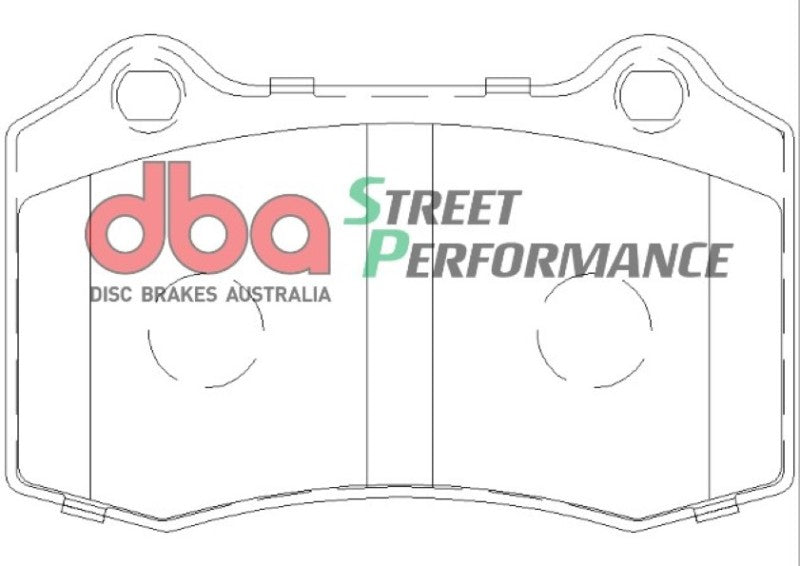 DBA SP Performance Brake Pads - DBA 92-02 Dodge Viper Front SP Performance Brake Pads