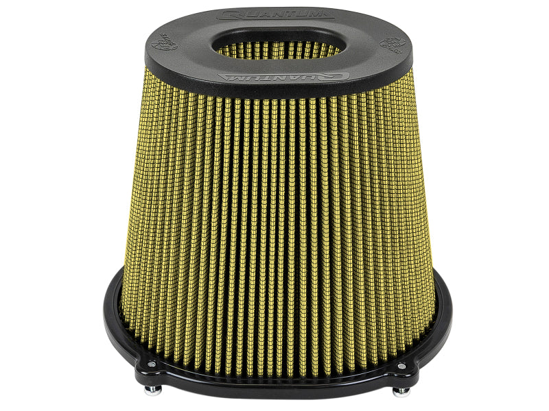 AFE Quantum Intakes - aFe Quantum Pro-Guard 7 Air Filter Inverted Top - 5in Flange x 8in Height - Oiled PG7