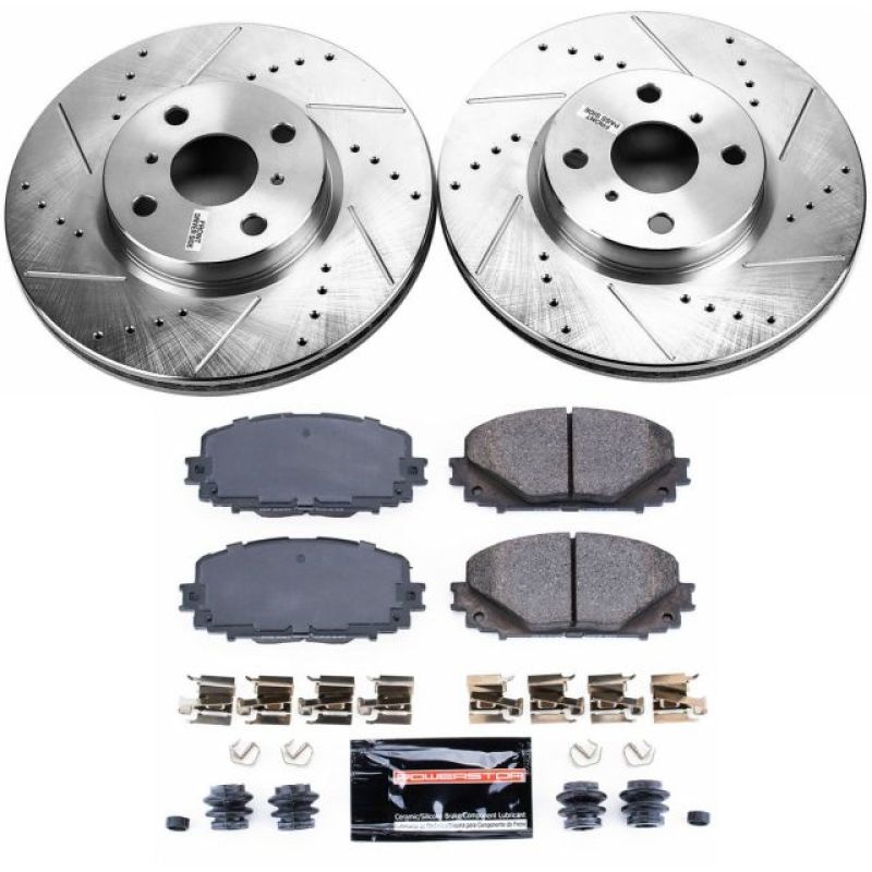 PSB Z23 Evolution Kit - Power Stop 12-18 Toyota Yaris Front Z23 Evolution Sport Brake Kit