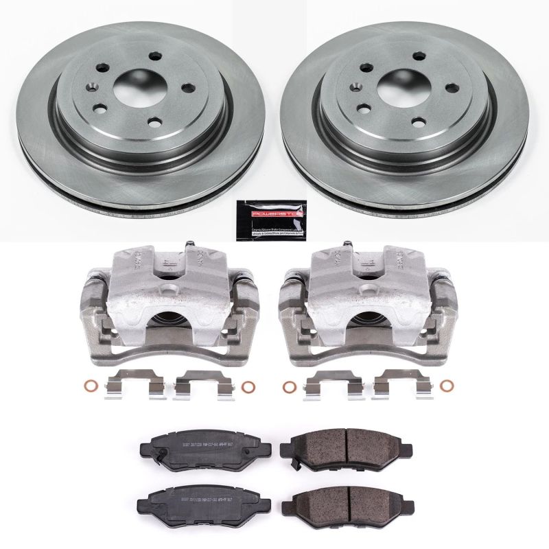 PSB Autospecialty Kit w/Cals - Power Stop 08-09 Cadillac CTS Rear Autospecialty Brake Kit w/Calipers