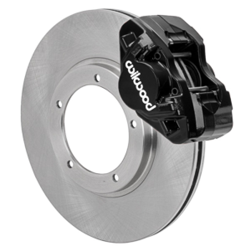WIL D31 Brake Kits - Wilwood 69-74 Porsche 911 D31 11.10in. Front Brake Kit w/ Flex Lines - Black