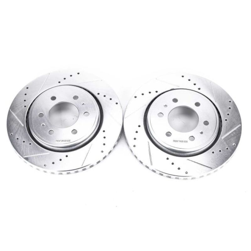 PSB Evolution Drill/Slot Rotor - Power Stop 07-19 Ford Expedition Front Evolution Drilled & Slotted Rotors - Pair