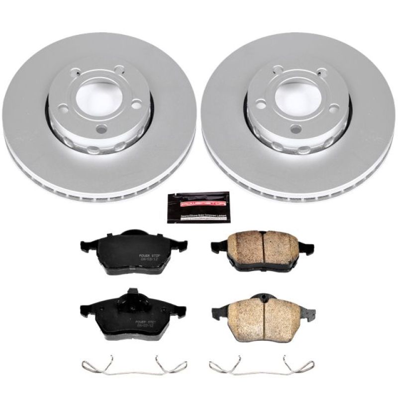 PSB Z23 Evolution Coated Kit - Power Stop 96-98 Audi A4 Front Z23 Evolution Sport Coated Brake Kit