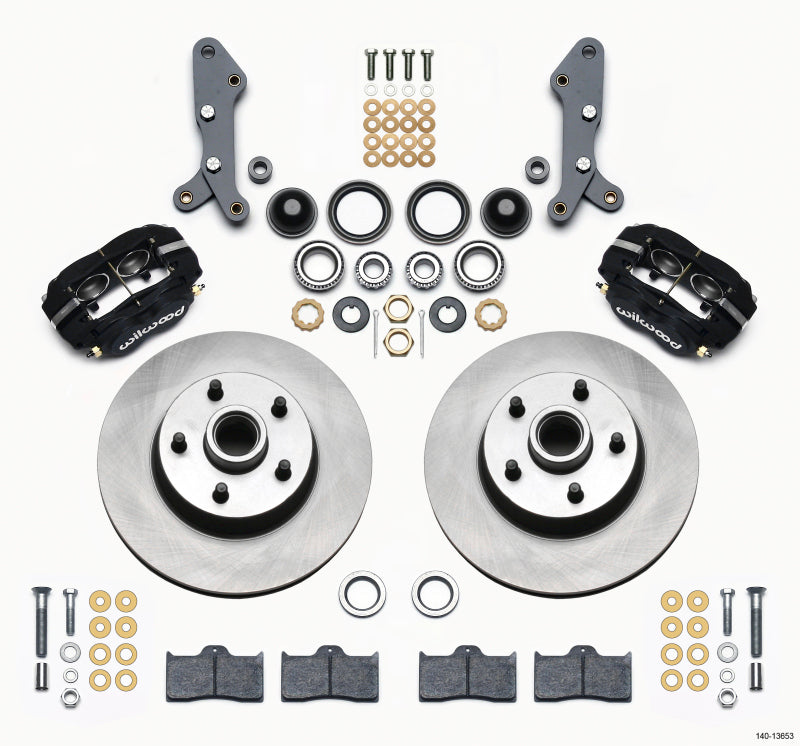 WIL Dynalite Brake Kit - Wilwood Forged Dynalite-M Front Kit 11.30in 1 PC Rotor&Hub 60-68 Ford / Mercury Full Size / Galaxie