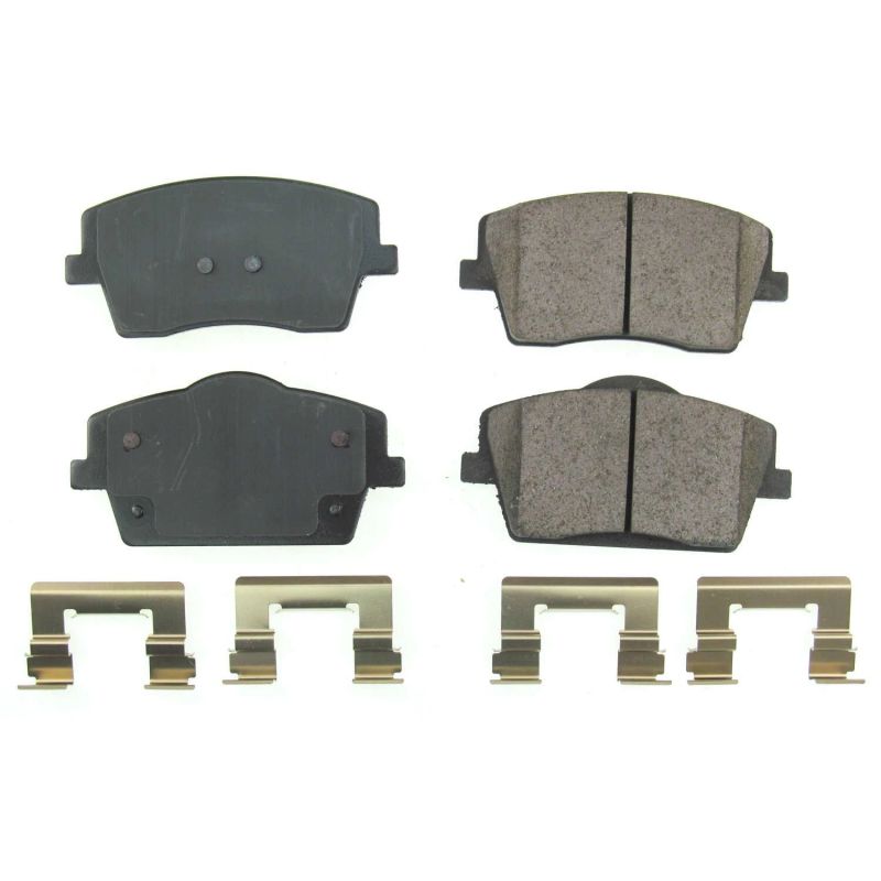 PSB Z17 Evolution Brake Pads - Power Stop 2019 Volvo XC40 Front Z17 Evolution Ceramic Brake Pads w/Hardware