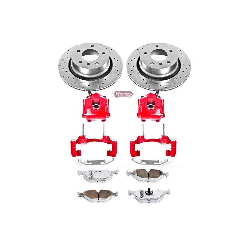 PSB Z26 Street Kit w/Cals - Power Stop 03-08 BMW Z4 Rear Z26 Street Warrior Brake Kit w/Calipers
