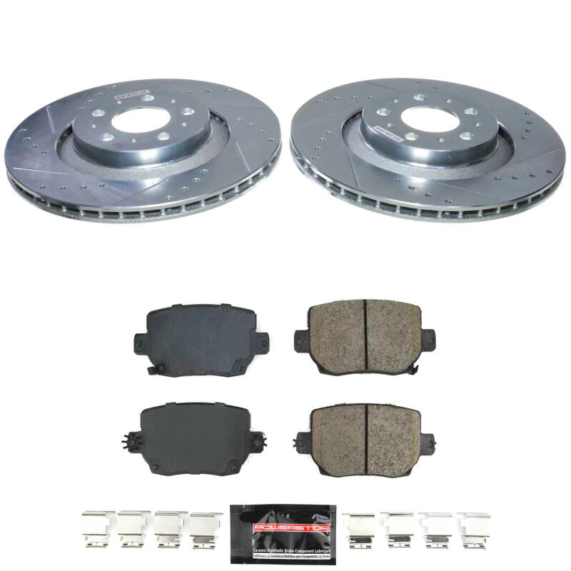 PSB Z23 Evolution Kit - Power Stop 20-24 Tesla Y Rear Z23 Evolution Brake Kit