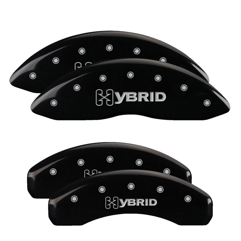 MGP Caliper Covers 4 Logo - MGP 4 Caliper Covers Engraved Front & Rear GM Style/Hybrid Black finish silver ch