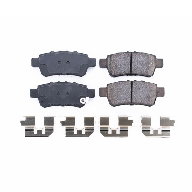 PSB Z17 Evolution Brake Pads - Power Stop 05-10 Honda Odyssey Rear Z17 Evolution Ceramic Brake Pads w/Hardware