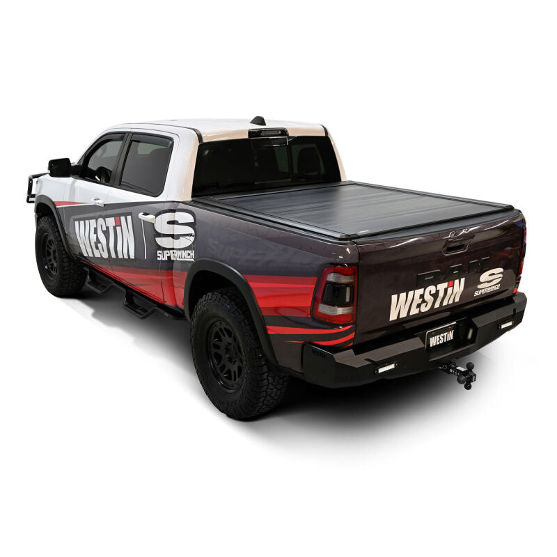 WES Electric Retractable Tonneau - Westin 19-26 RAM 1500 New Body 5ft 7in. (67in) Bed Electric Retractable Tonneau Cover - Black