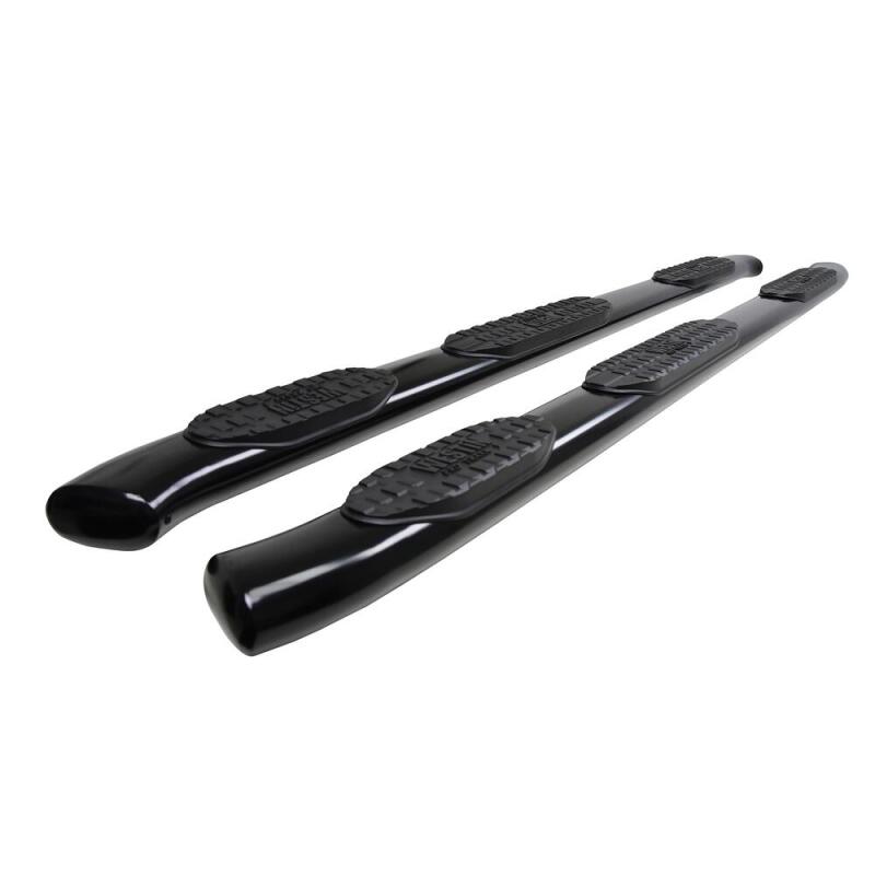 WES Nerf Bars - PRO TRAXX 5 - Westin 2019 Chevrolet Silverado Double Cab w/ 6.5in Bed PRO TRAXX 5 W2W Oval Nerf Step Bars - Black