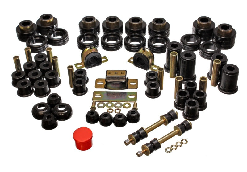 ES Hyper-Flex Sets - Black - Energy Suspension 88-98 Chevy/GMC 2WD 1/2, 3/4, 1 Ton PickUp Black Hyper-flex Master Bushing Set