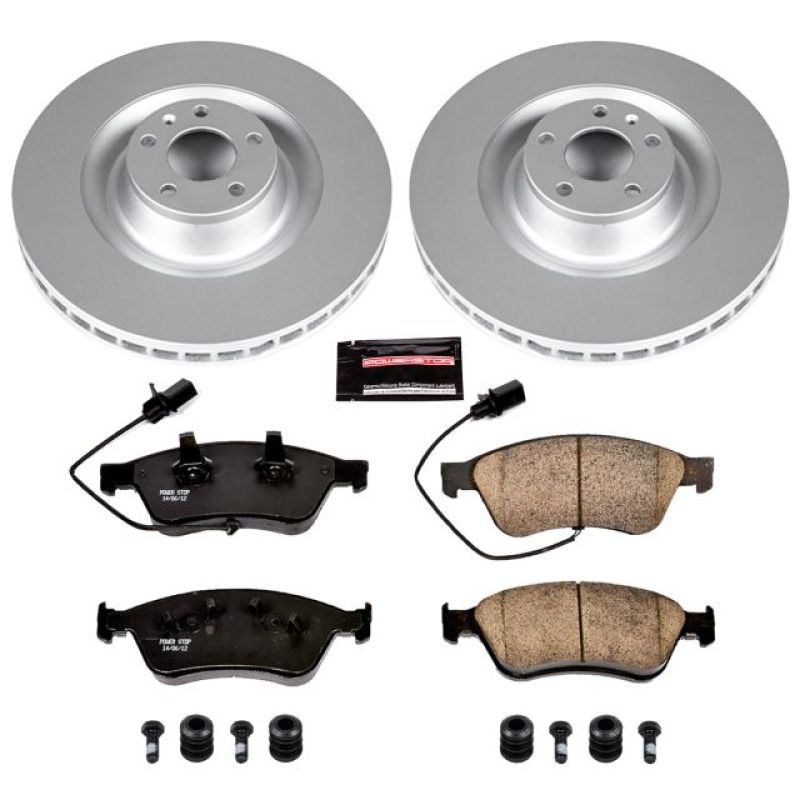PSB Evolution Coated Rotor - Power Stop 07-09 Audi S8 Front Z23 Coated Brake Kit