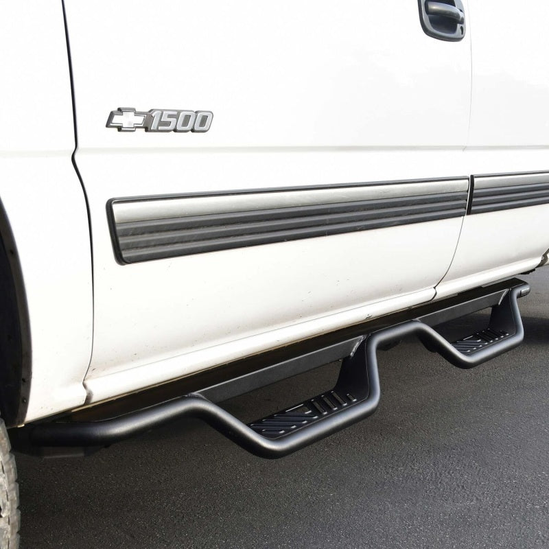 WES Nerf Bars - Outlaw - Westin 99-13 Chevrolet Silverado 1500 (Ext. Cab) Outlaw Drop Nerf Step Bars - Textured Black