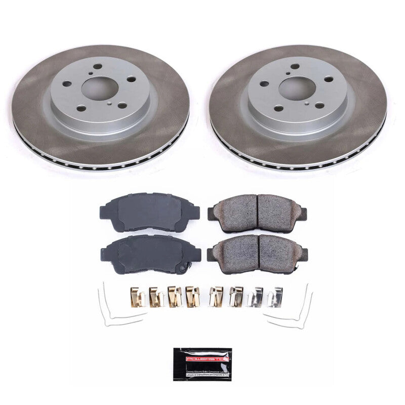 PSB Semi-Coated Rotor Kits - Power Stop 96-03 Toyota RAV4 Front Semi-Coated Rotor Kit