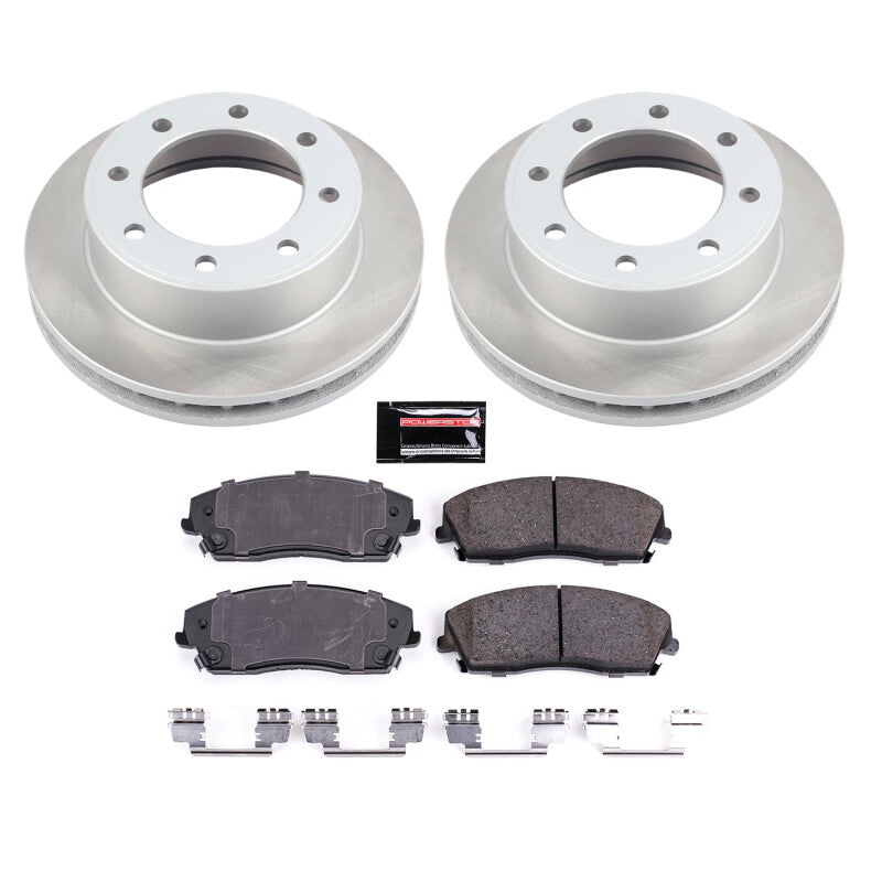 PSB Semi-Coated Rotor Kits - Power Stop 05-08 Dodge Magnum Front Semi-Coated Rotor Kit