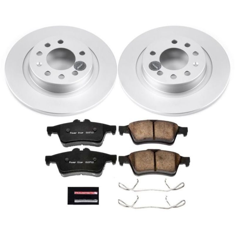 PSB Z17 Evolution Coated Kit - Power Stop 06-09 Pontiac Solstice Rear Z17 Evolution Geomet Coated Brake Kit