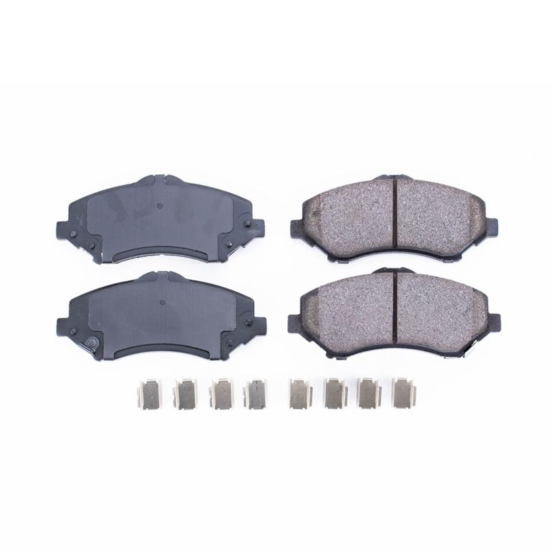 PSB Z17 Evolution Brake Pads - Power Stop 08-16 Chrysler Town & Country Front Z17 Evolution Ceramic Brake Pads w/Hardware
