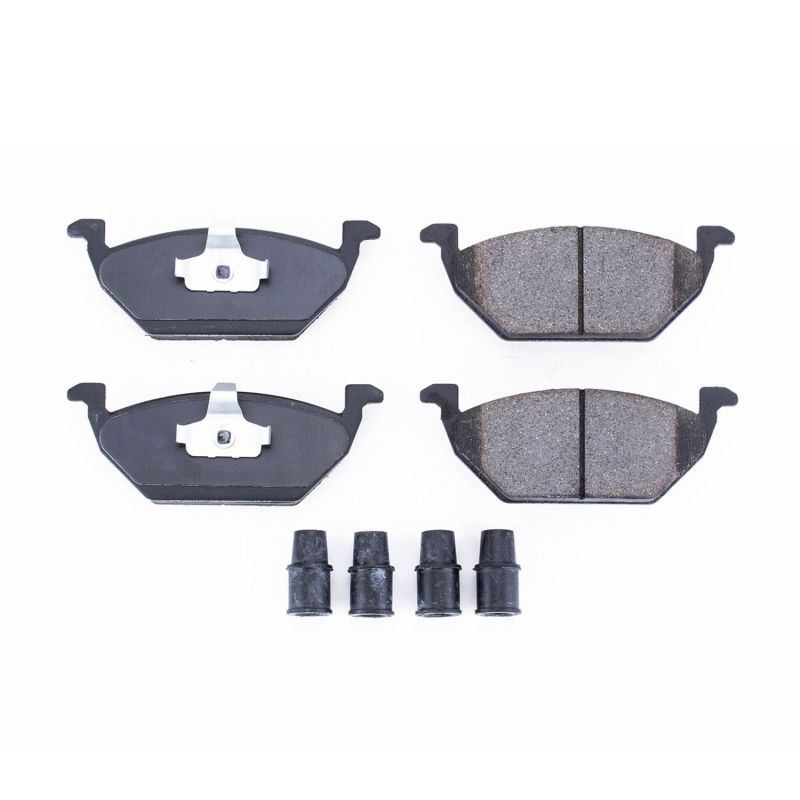 PSB Z17 Evolution Brake Pads - Power Stop 1998 Volkswagen Beetle Front Z17 Evolution Ceramic Brake Pads w/Hardware