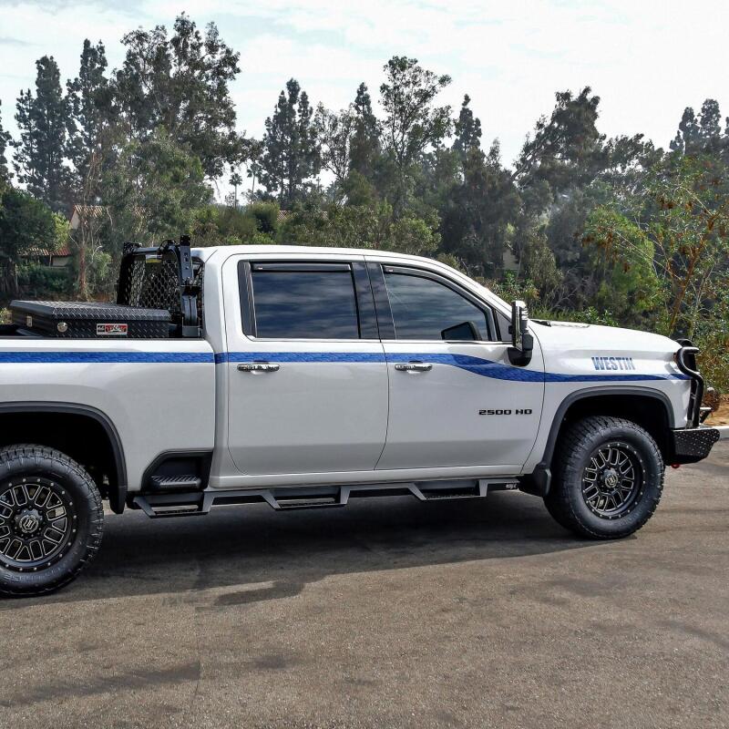 WES Nerf Bars - HDX Drop - Westin 2020 Chevy Silverado 2500/3500 Crew Cab (6.5ft Bed) HDX W2W Nerf Step Bars - Textured Black