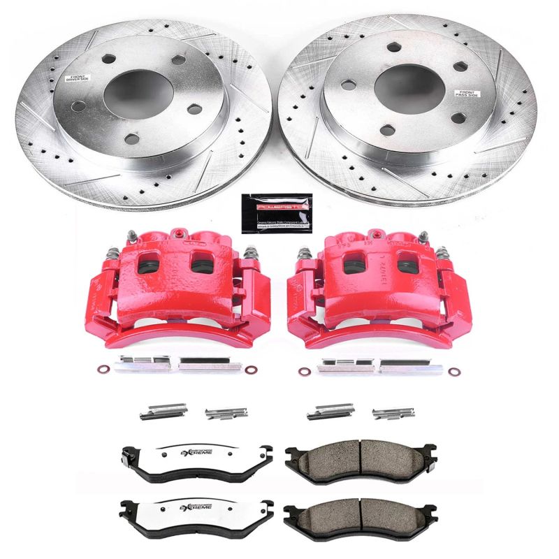 PSB Z36 Truck & Tow Kit - Power Stop 00-01 Dodge Ram 1500 Front Z36 Truck & Tow Kit w/Cals