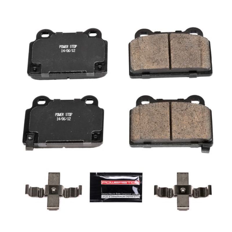 PSB Z23 Evolution Brake Pads - Power Stop 08-15 Mitsubishi Lancer Rear Z23 Evolution Sport Brake Pads w/Hardware