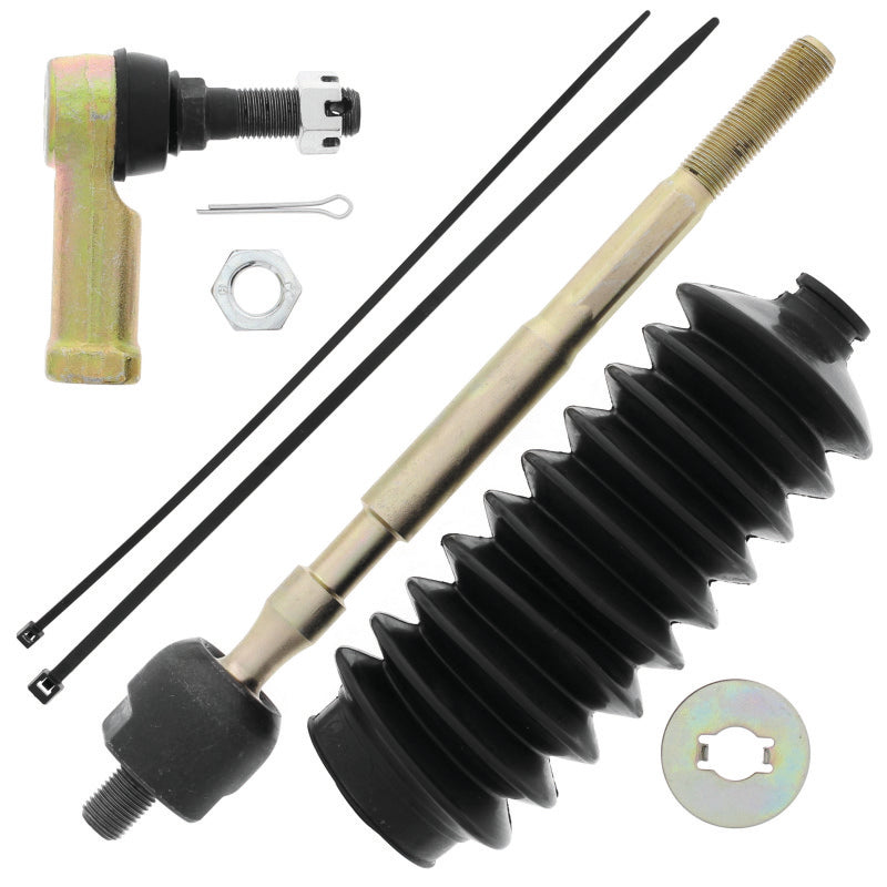 QBS Tie Rods - QuadBoss 06-09 Yamaha YXR450FA Rhino 450 4x4 Steering Rack Tie Rod Assembly Kit - Left Inner & Outer