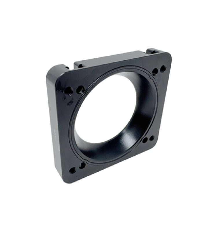 TQS Throttle Body Adapters - Torque Solution 06-21 Subaru STI / 08-14 Subaru WRX Big Bore 76mm Throttle Body Adapter - Black