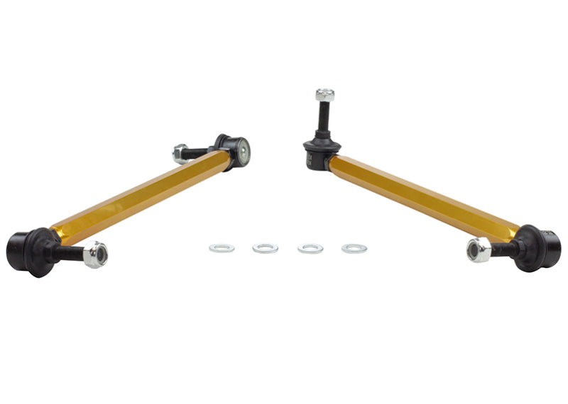 WL Sway Bar Links - Whiteline 06/05+ Ford Focus LS / 05/09+ Mazda 3 BK Front Swaybar Link Kit H/Duty Adj Steel Ball