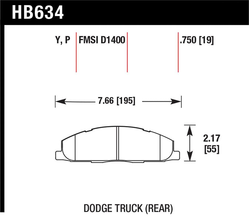 HAWK LTS Brake Pads - Hawk 09-14 Dodge Ram 2500/3500 Rear LTS Brake Pads