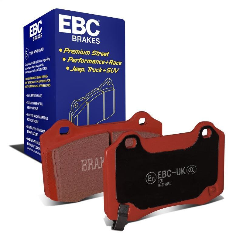 EBC Redstuff Brake Pad Sets - EBC 15+ Cadillac CTS 3.6 Twin Turbo Redstuff Rear Brake Pads