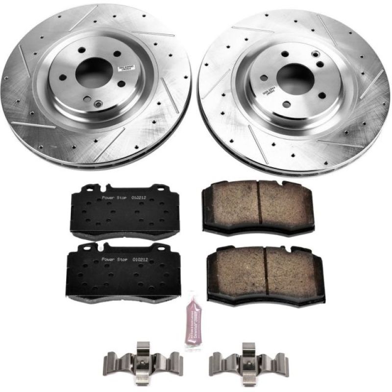 PSB Z23 Evolution Kit - Power Stop 03-06 Mercedes-Benz CLK500 Front Z23 Evolution Sport Brake Kit