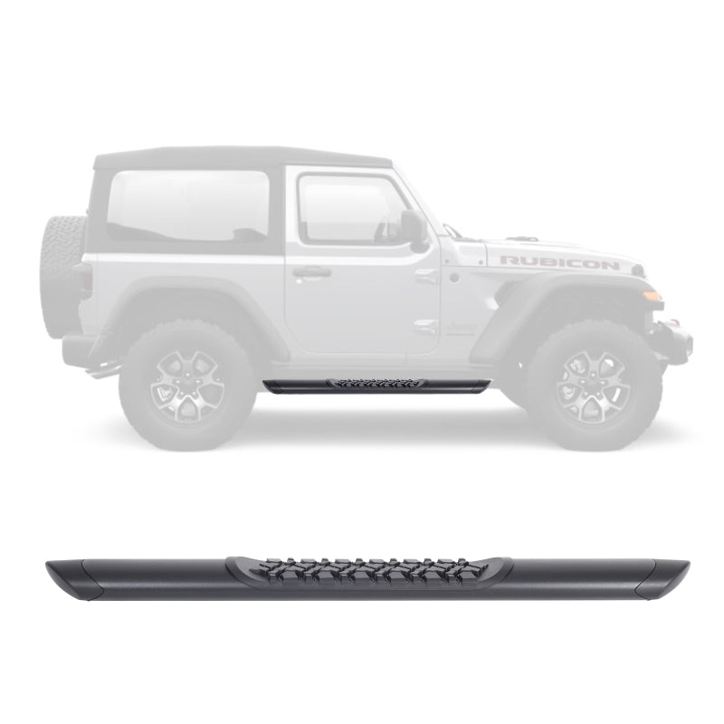 GOR Vertex V3 Side Steps - Go Rhino V-Series V3 Side Step - Universal 52in. (Fits 4DR) - Tex. Blk