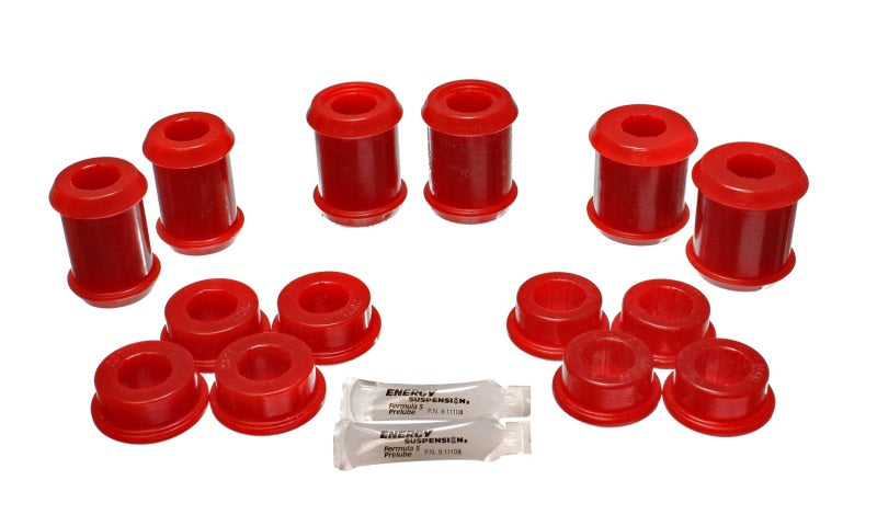 ES Cntrl Arm Bushings - Red - Energy Suspension 04-09 Cadillac XLR/XLR-V / 97-12 Corvette Red Rear End C/A Bushing Set