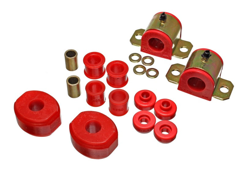 ES Sway Bar Bushings - Red - Energy Suspension 72-93 Dodge D100/200/300/Ram Charger 2WD Red 15/16in Front Sway Bar Bushings