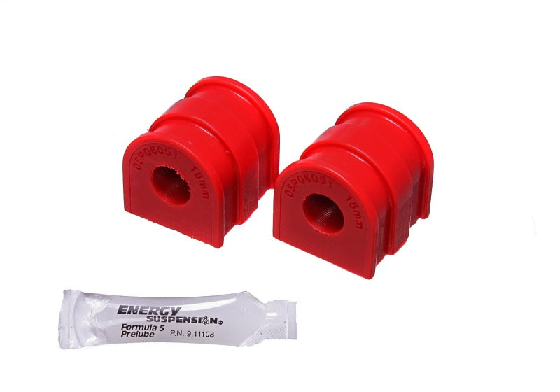 ES Sway Bar Bushings - Red - Energy Suspension 10-14 VW Golf (Base)/10-14 VW GTI Red 18.5mm Rear Sway Bar Bushing Set