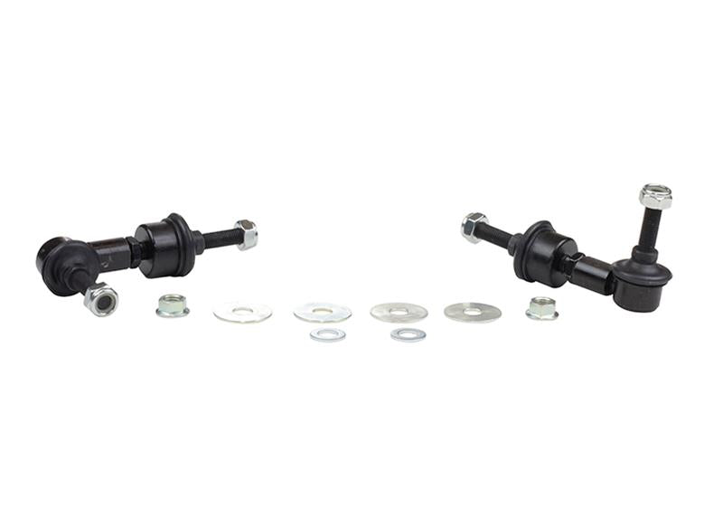 WL Sway Bar Links - Whiteline 5/05+ Ford Focus / 04+ Mazda 3 BK Rear Swaybar Link Kit H/Duty Adj Steel Ball